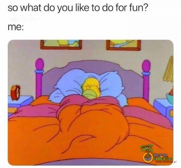 so what do you like to do for fun?