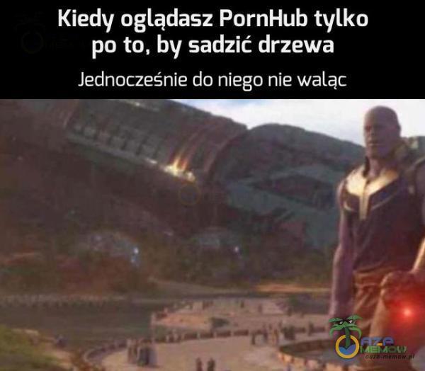 Kiedy oglądasz Po***ub tylko po to, by sadzić drzewa Jednocześnie do niego nie waląc