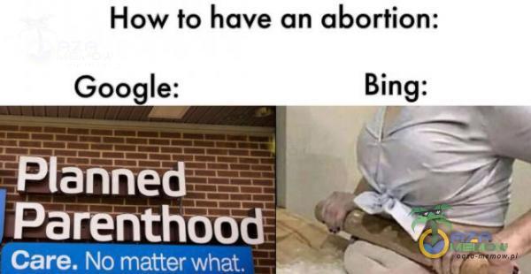 How to have an abortion: Google: anne Parenth atter what. Bing: