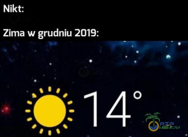 Nikt: Zima w grudniu 2019: