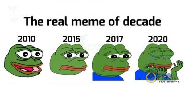 The real meme of decade 2010 2015 2017 2020 GE2ŻŻ.