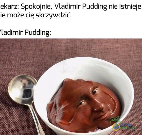 ekarz: Spokojnie, Vladimir Pudding nie istnieje ie może cię skrzywdzić. ladimir Pudding: