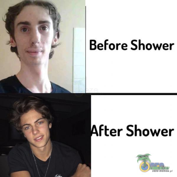 Before Shower After Shower