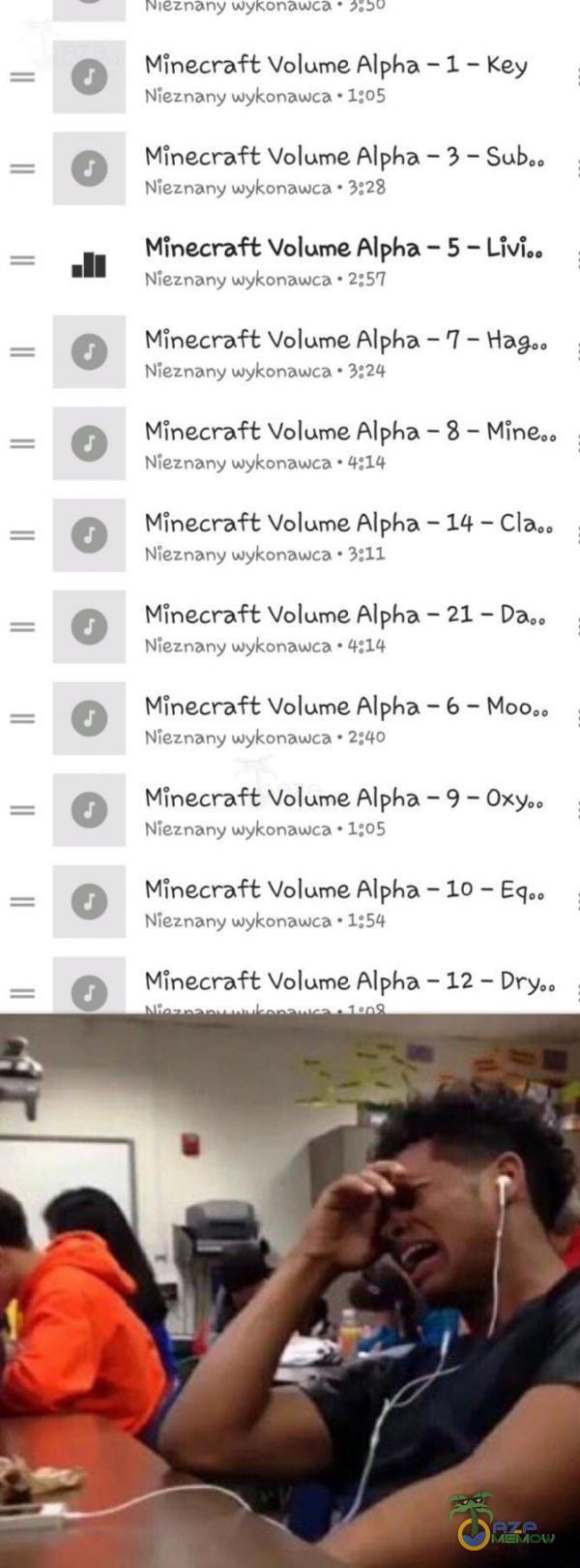  Il IIlI HEEEEEEE me; :w». ..»)u « SZ: Mlnecraft Volume Alpha _ 1 - Key w.;.rąm» „; , VM?_A J ” . Mlnecmłt Volume Alpha ~ 3 ~ Sul». Him ram «mlm-numa- ”Will Mlnecraft Volume Alpha- 5 - mln;: runy ,mvmvuu - 3”: l Minecraft Volume Alpha...