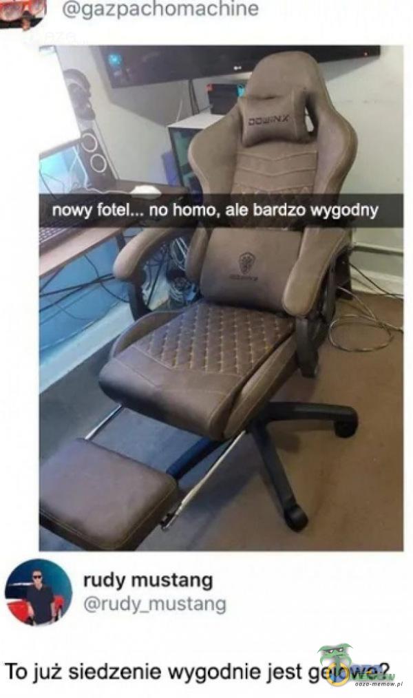 ŻU ŁĘiTEDEI(. WDU Ę L HW) ; L„ _— . . no homo. ale hanno wygodny To już siedzenie wygodnie jest gejowe?