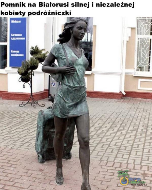 Pomnik na Białorusi silnej i niezależnej kobiety podróżniczki