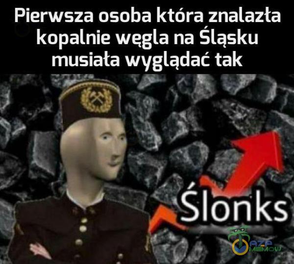 Pierwsza osoba która znalazła kopalnie węgla na Sląsku musiala wyglądać tak