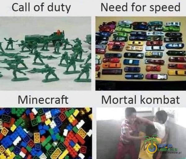 Call of duty Need for speed %