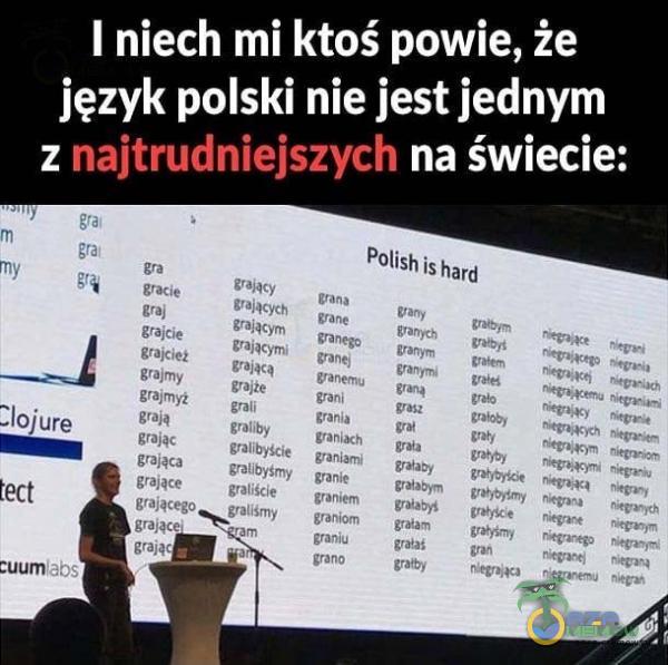 I niech mi ktoś powie, że język polski nie jest jednym z naltmdniejsmh na świecie: