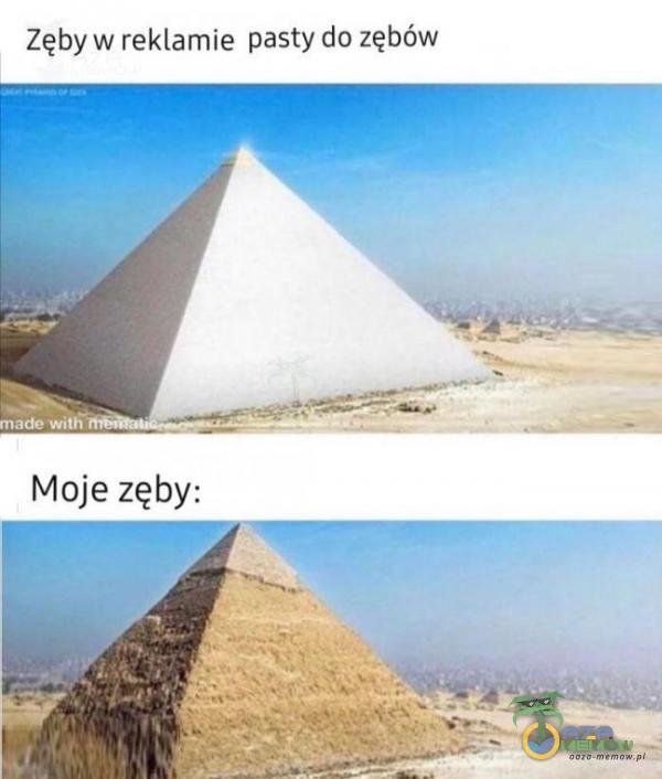 Zęby w reklamie pasty do zębów mado wi Moje zęby: