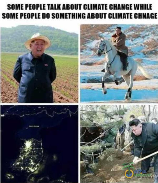 SOME PEOPLE TALK ABOUT CLIMATE CHANCE WRILE SOME PEOPLE DO SOMETHING ABOUT CLIMATE CHNAGE