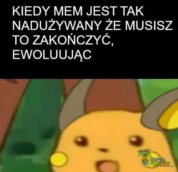 KIEDY MEM JEST TAK NADUŽYWANY ZE MUSISZ TO ZAKOŃCZYĆ, EWOLUUJĄC