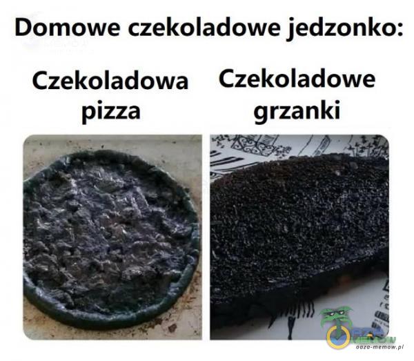 Domowe czekoladowe jedzonko: Czekoladowa Czekoladowe pizza grzanki