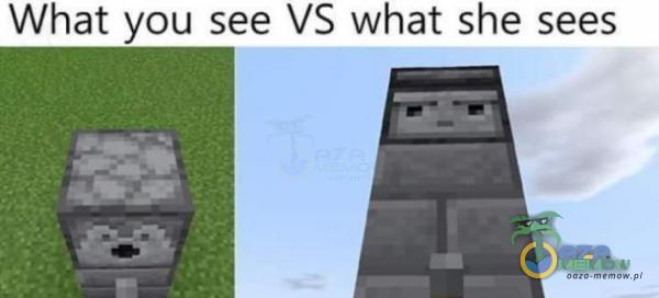 What you see VS What she sees