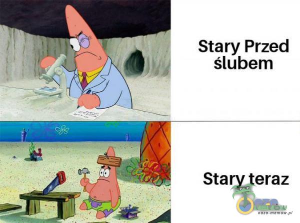 Stary Przed ślubem Stary teraz