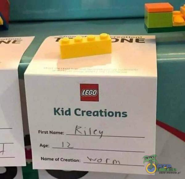 Kid Creations First Name: Age: I Name Creation: