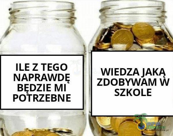 ILE Z TEGO NAPRAWDĘ BĘDZIE MI POTRZEBNE WIEDZA JAKĄ ZDOBYWAM W SZKOLE