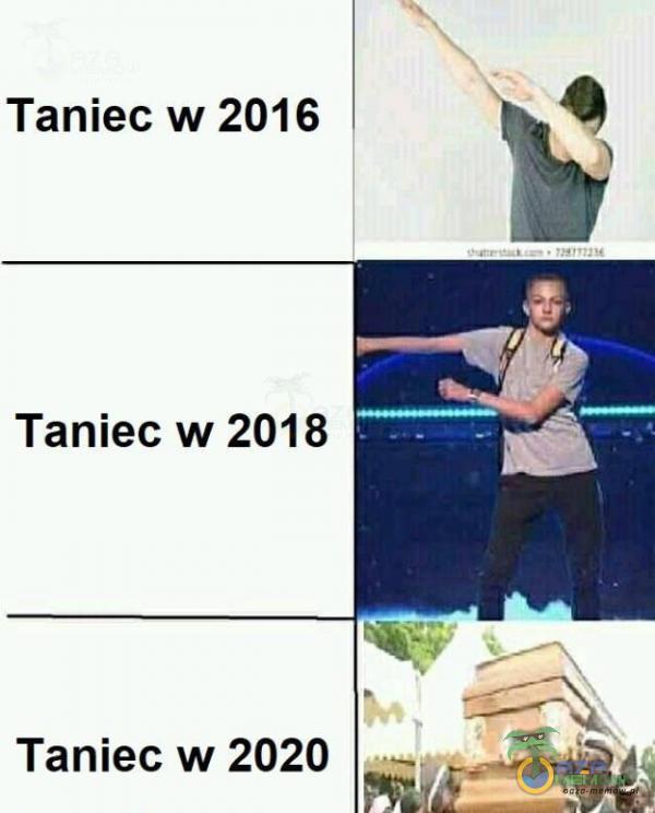 Taniec w 2016 b ) Taniec w 2018 Taniec w 2020