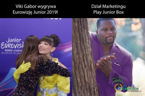 Viki Gabor wygrywa Eurowizję Junior 2019! Jonior E0RoV15î SONG CONTE Dział Marketingu Play Junior Box