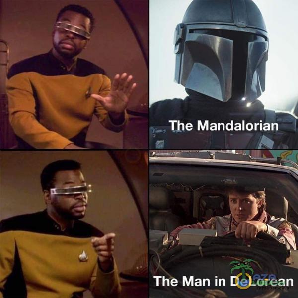 Țhe Mandalorian The Man in DeLorean