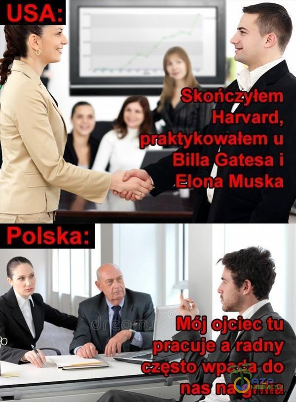 USA: Polska: Skonczyłem PHarvard, nraktykowałem u Billa Gatesa i „Elona Muska viv ••je;łeC tu pracuje a radny vâęsto wpada do