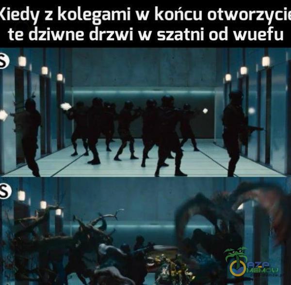 (iedy z kolegami w końcu otworzyci( te dziwne drzwi w szatni od wuefu