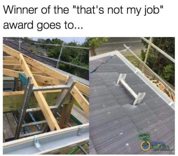 Winner of the that s not my job award goes