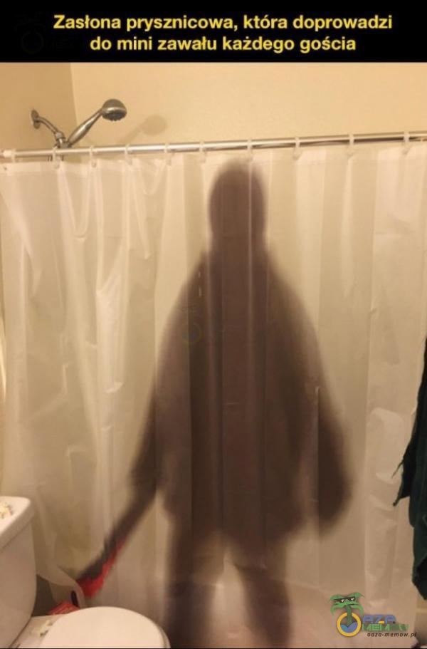 Zasłona prysznicowa, która doprowadzi do mini zawału każdego gościa