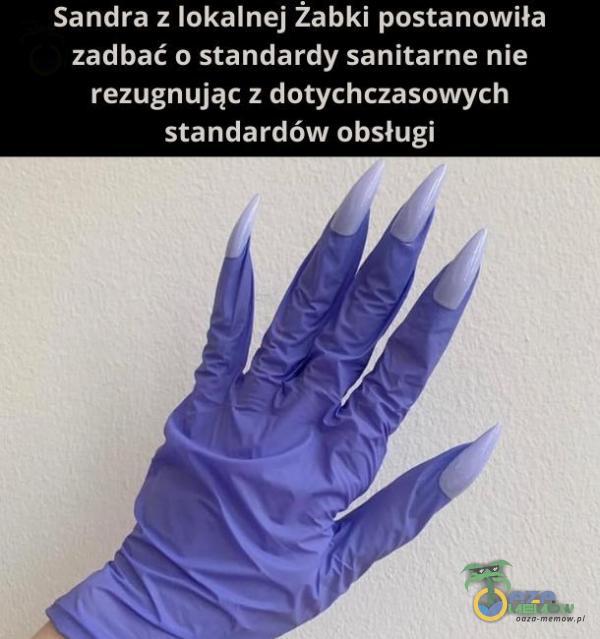 Sandra z Jokalnej żabki postanowiła zadbać o standardy sanitarne nie rezugnując z dotychczasowych standardów obsługi