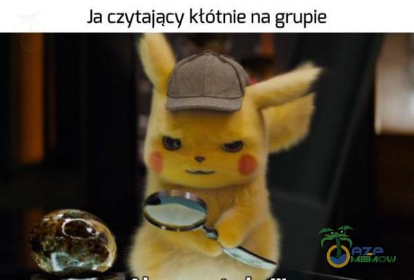 Ja czytający kłótnie na grupie