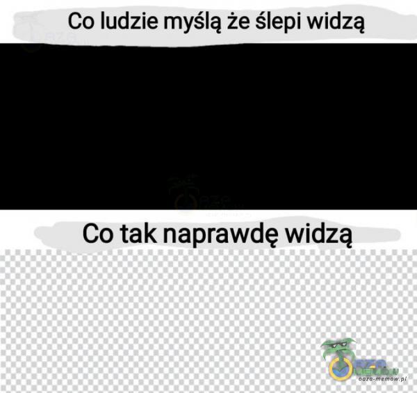 Co ludzie myślą że ślepi widzą Co tak naprawdę widzą