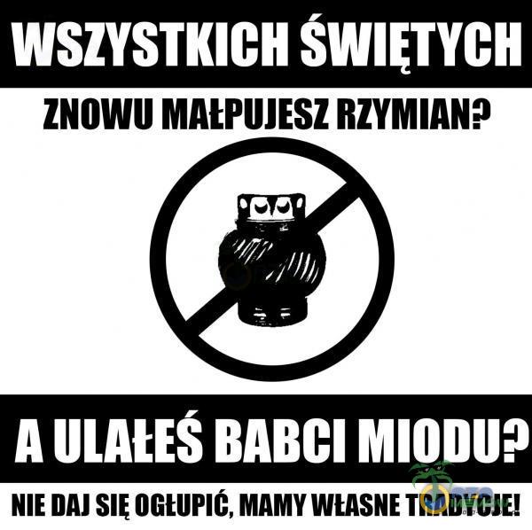 WSZYSTKICH ZNOWU MAWIJJESZ RZYMIAN? A BABCI MIODU? NIE DAJ OGWPIC, MAMY WUSNE TRADYCJE!