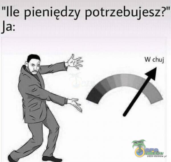 Ile pieniędzy potrzebujesz?” W c**j