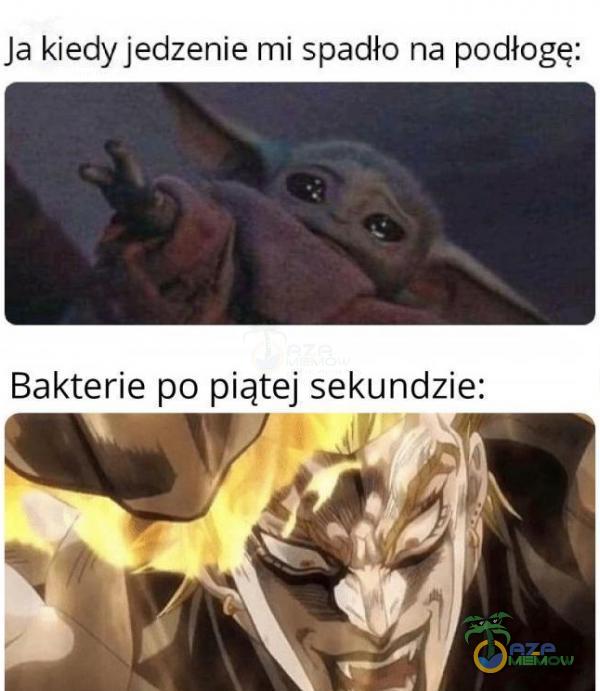 Ja kiedy jedzenie mi spadło na podłogę: Bakterie po piątej sekundzie: