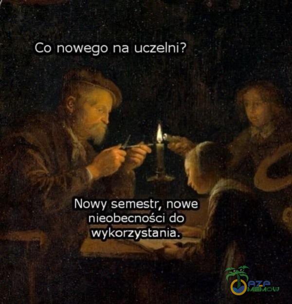 Co nowego na uczelni? Nowy semestr, nowe nieobecności do wykorzystania.