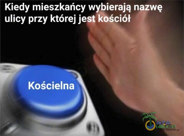 Kiedy mieszkańcy wybierają nazwę ulicy przy której jest kbściół Kościelna