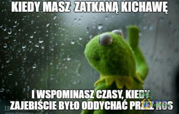 KIEDY KICHAWE I WSPOMINASZ CZASY, KIEDY ZAJEBIŚCIE ODDYCHAC PRZEZ NOS