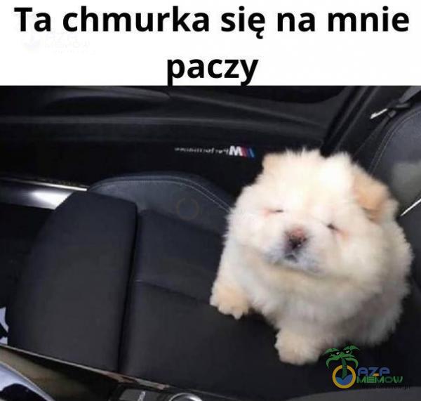 Ta chmurka się na mnie pacz r