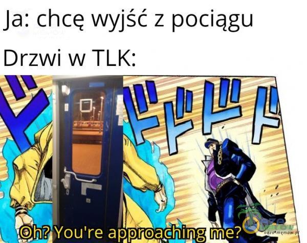 Ja: chcę wyjść z pociągu Drzwi w TLK: