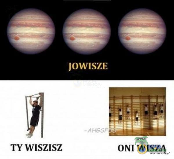 TY włszłsz JOWISZE - A HGSŽ- ONI WISZĄ