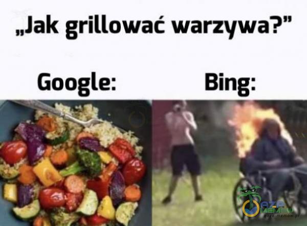 „Jak grillować warzywa?” Google Bing: