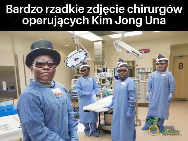 Bardzo rzadkie zdjęcie chirurgów operujących Kim Jong Una