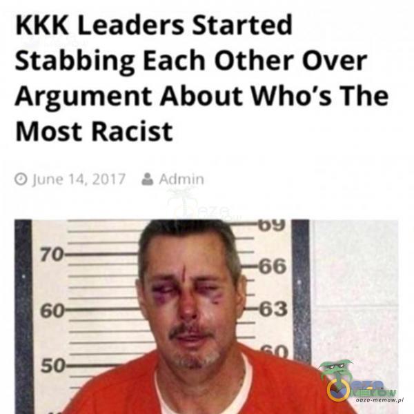 KKK Leaders Started Stabbing Each Other Over Argument About Who s The Most Racisł O 14. 2017 a Adm,n 7 5 6 3