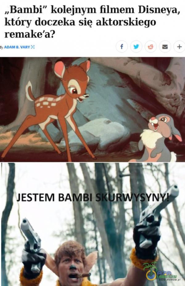 „Bambi” kolejnym filmem Disneya, który doczeka się aktorskiega remake a?