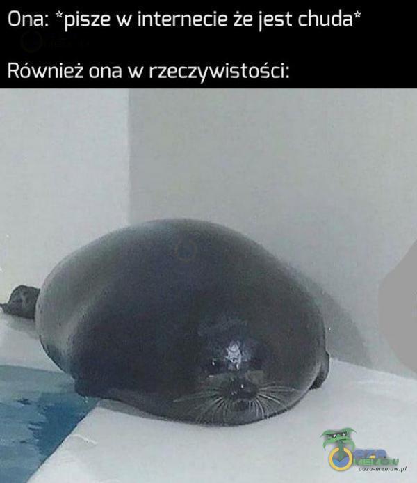 Ona: * internecie że jest chuda* Również ona w rzeczywistości: