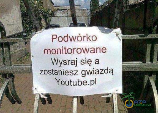 Podwórko  monitor***ne Wysraj się a zostaniesz gwiazdą Youtube