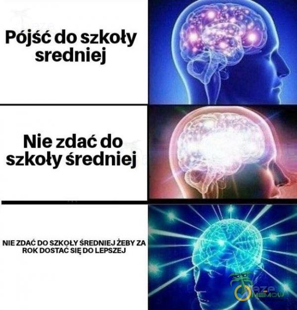 Pójść do szkoły sredniej Nie zdać do szkoły średniej NIE ZDAC DO SZKOŁY ŚREDNIEJ ŻEBY ZA ROK DOSTAC SIĘ DO LEPSZEJ