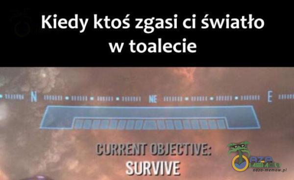 Kiedy ktoś zgasi ci światło w toalecie SURVIVEe