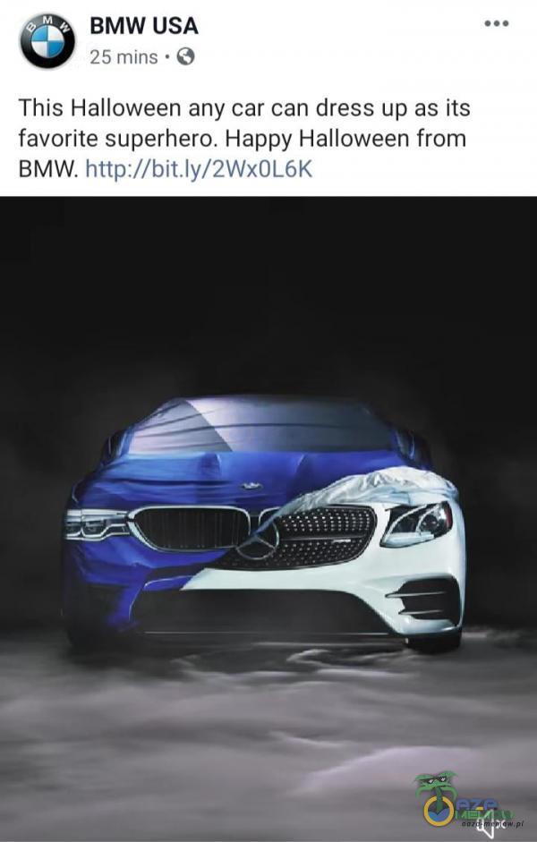 BMW USA 25 mins • O This Halloween any car can dress up as iłs favorite superhero. Happy Halloween from BMW.