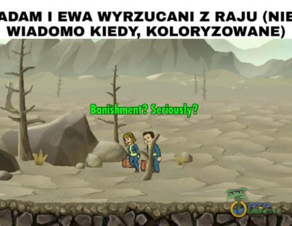 ADAM 1 EWA WYRZUCANI Z RAJU (NIE WIADOMO KIEDY KOLORYZOWANE)